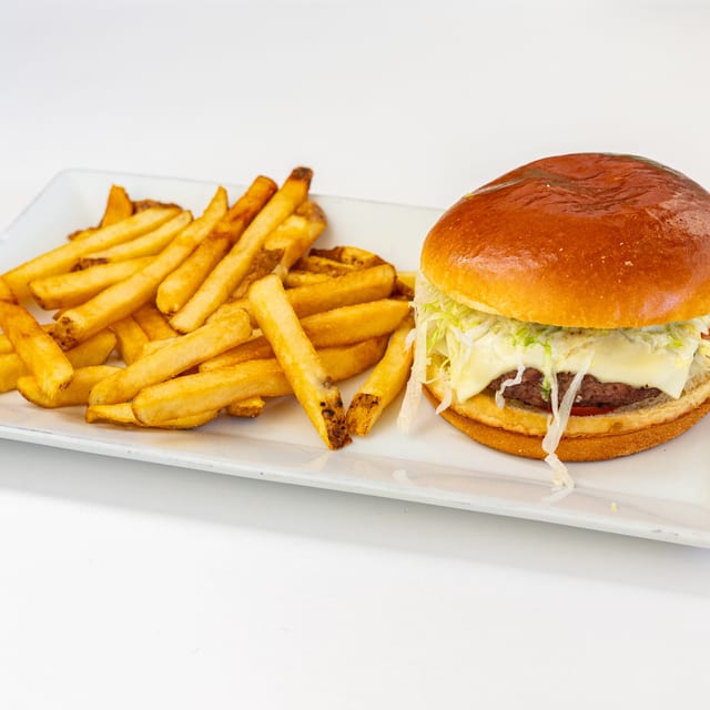 California Burger with Mushrooms.