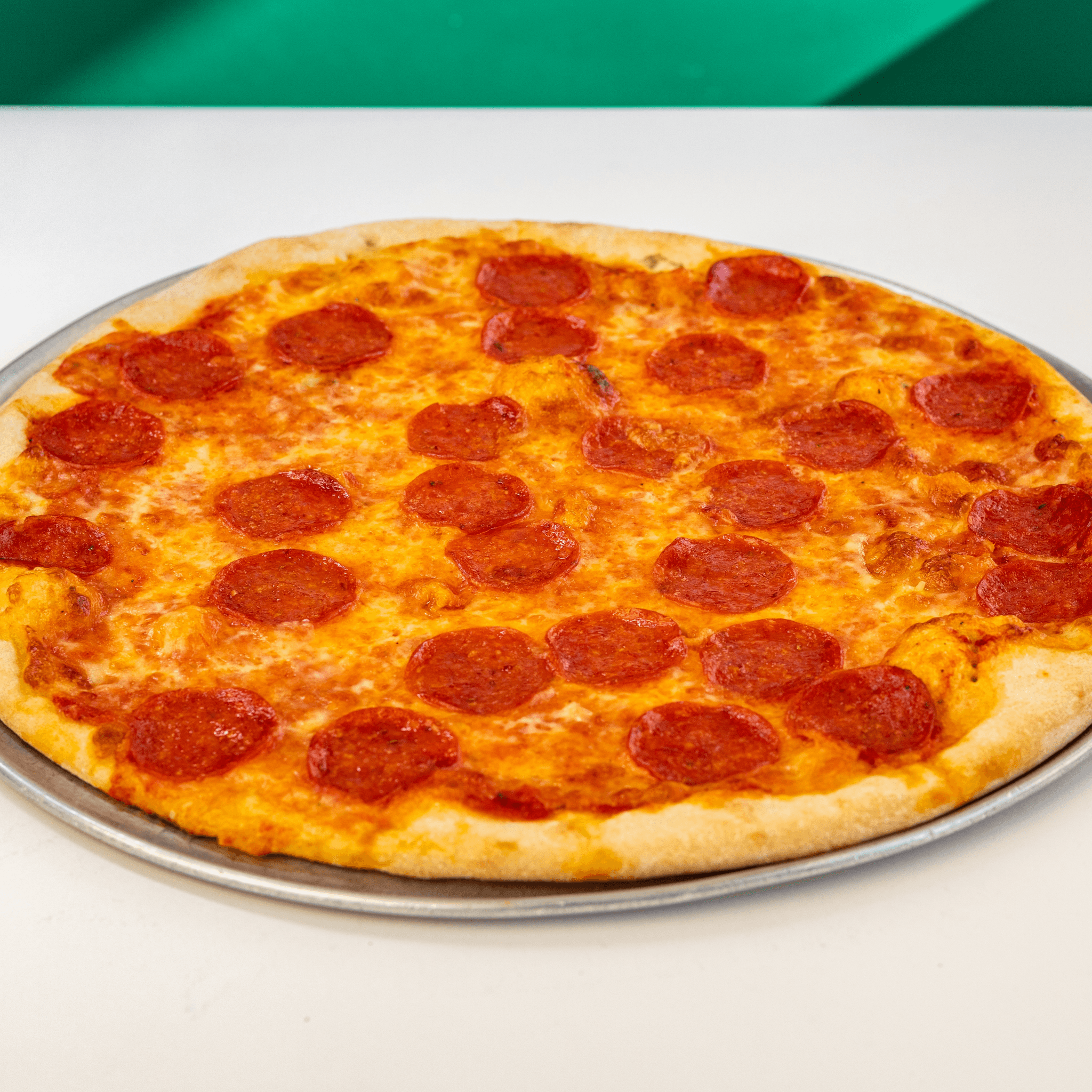 Two Toppings Pizza Slice.